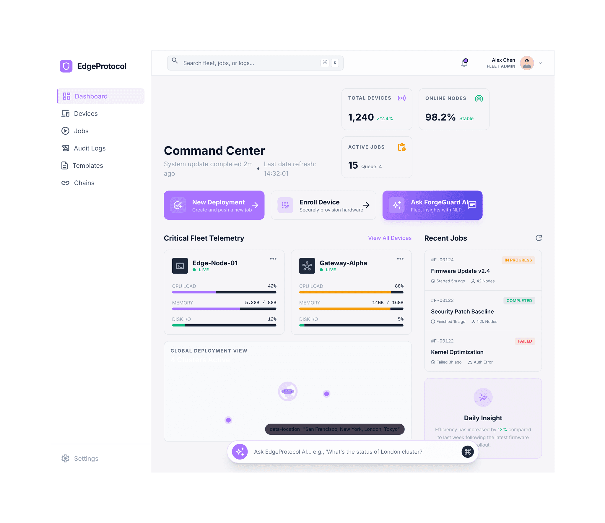 EdgeProtocol — secure remote control for edge devices